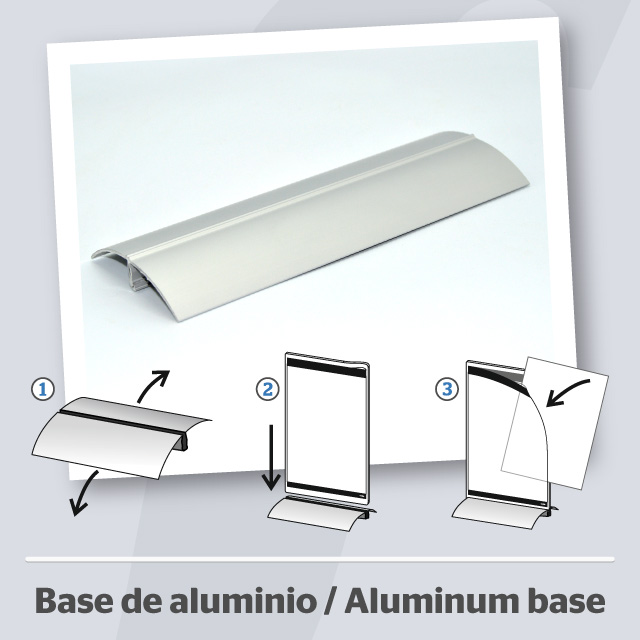 PosterFix® Sobremesa Base Aluminio
